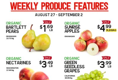 Pomme Natural Market Weekly Produce Flyer August 27 to September 2