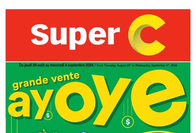 Super C Flyer August 29 to September 4