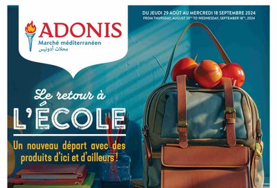 Marche Adonis (QC) Flyer August 29 to September 18