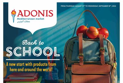 Marche Adonis (ON) Back To School Flyer August 29 to September 18