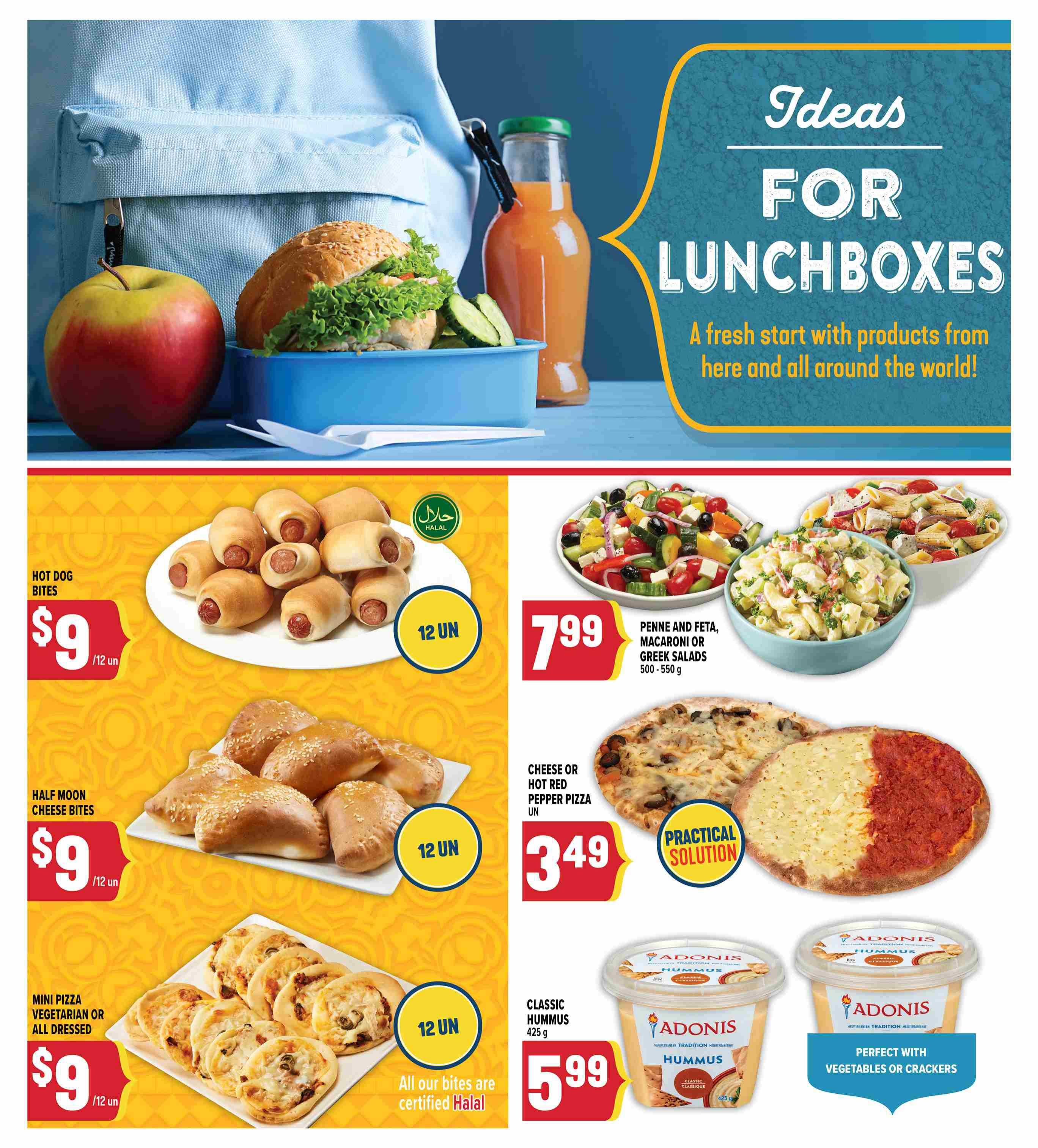 Marche Adonis (ON) Back To School Flyer August 29 to September 18