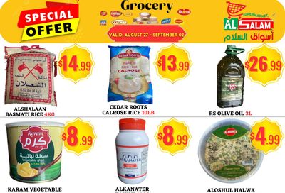 Al-Salam Supermarket Flyer August 27 to September 2