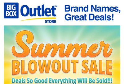 Big Box Outlet Store Flyer August 28 to September 3