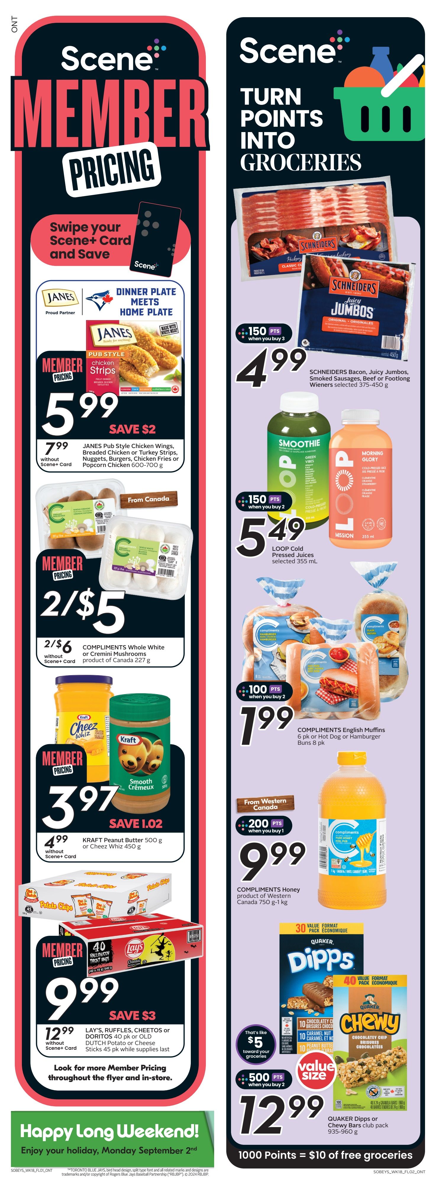 Sobeys Urban Fresh Flyer August 29 to September 4