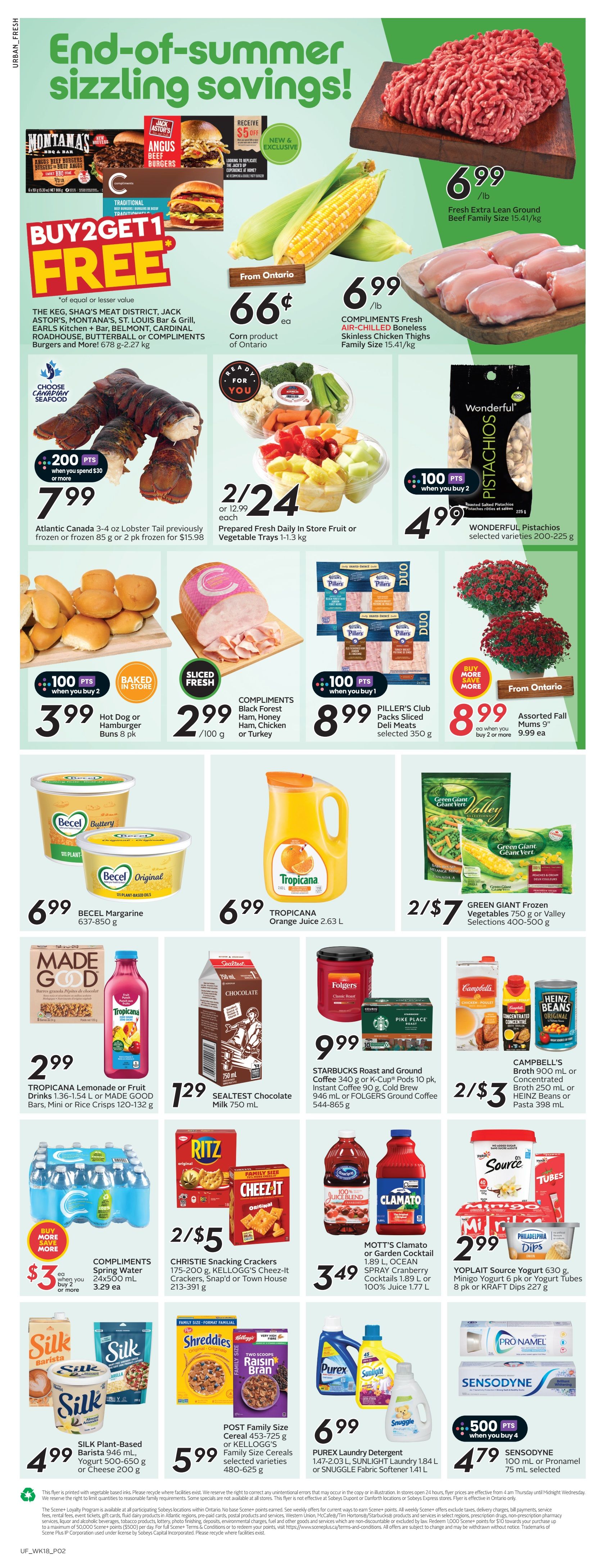 Sobeys Urban Fresh Flyer August 29 to September 4