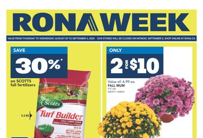 Rona & Rona+ (Atlantic) Flyer August 29 to September 4