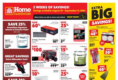 Home Hardware (ON) Flyer August 29 to September 11