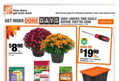 Home Depot (ON) Flyer August 29 to September 4