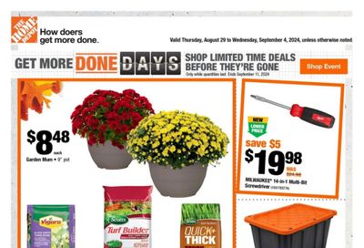 Home Depot (BC) Flyer August 29 to September 4