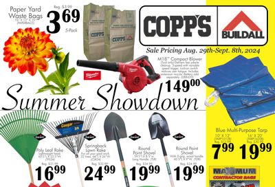 COPP's Buildall Flyer August 29 to September 8