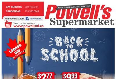 Powell's Supermarket Flyer August 29 to September 4