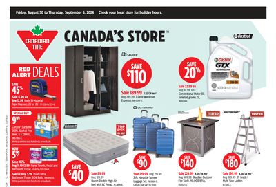 Canadian Tire (West) Flyer August 30 to September 5