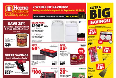 Home Hardware Building Centre (Atlantic) Flyer August 29 to September 11