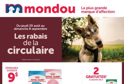 Mondou Flyer August 29 to September 8