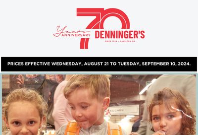 Denninger's Monthly Flyer August 21 to September 10