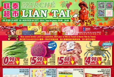 Marche Lian Tai Flyer August 29 to September 4