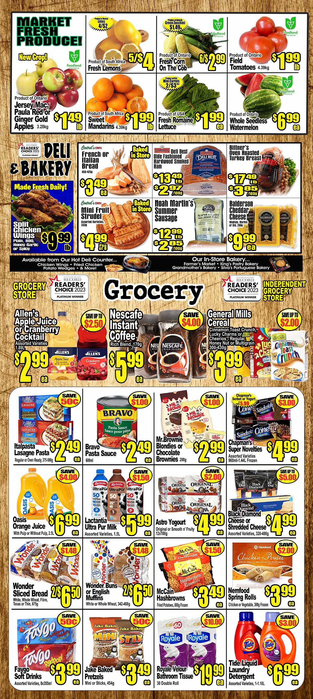 Central Fresh Market Flyer August 29 to September 5