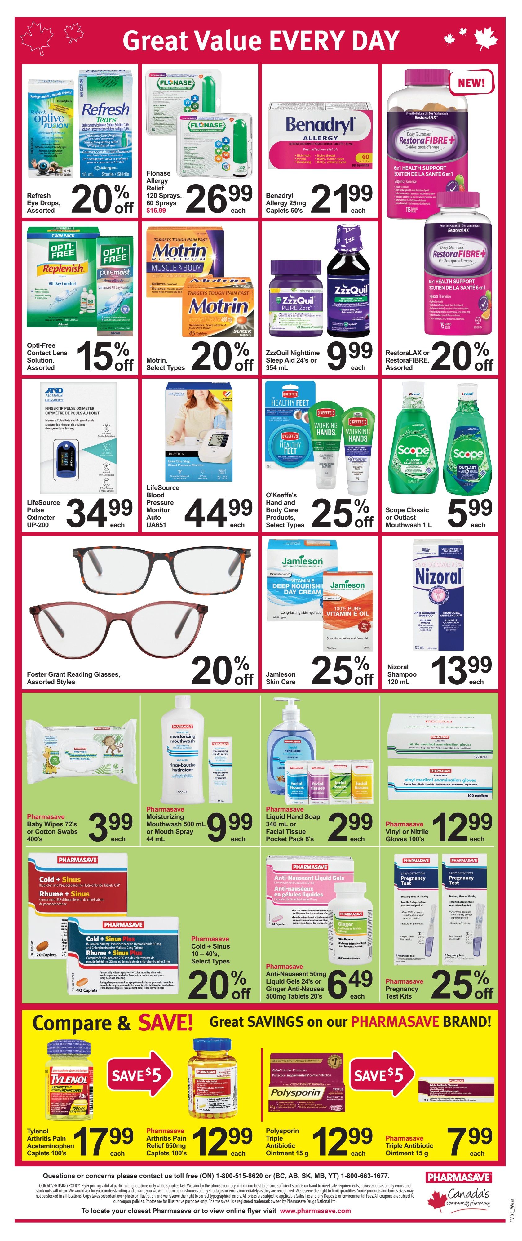 Pharmasave (West) Flyer August 30 to September 12