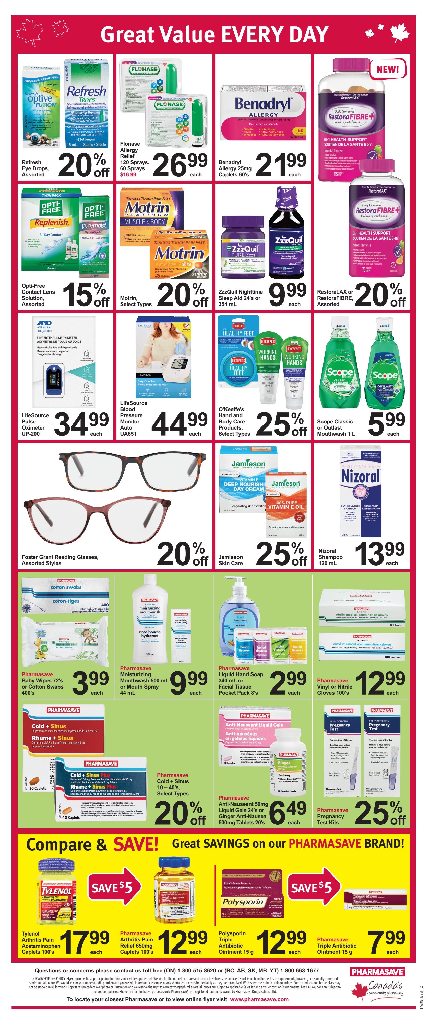 Pharmasave (ON) Flyer August 30 to September 12