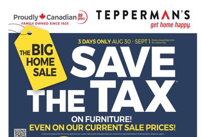 Tepperman's Flyer August 30 to September 5