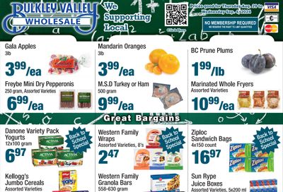 Bulkley Valley Wholesale Flyer August 29 to September 4