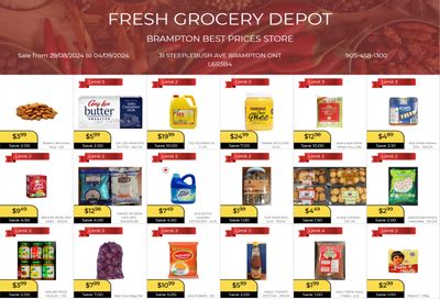 Fresh Grocery Depot Flyer August 29 to September 4