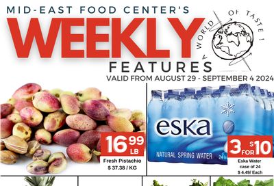 Mid-East Food Centre Flyer August 29 to September 4