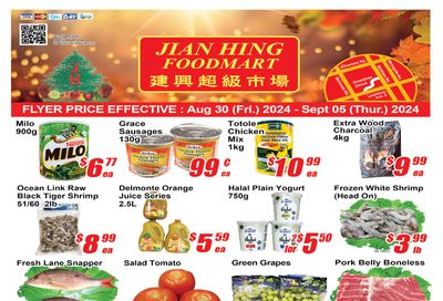 Jian Hing Foodmart (Scarborough) Flyer August 30 to September 5