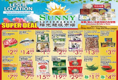 Sunny Supermarket (Leslie) Flyer August 30 to September 5