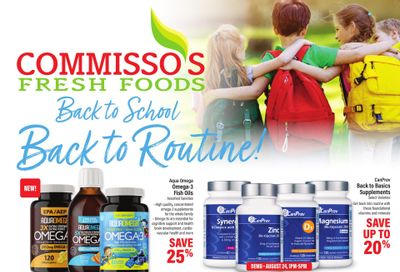 Commisso's Fresh Foods Wellness Flyer August 23 to September 5