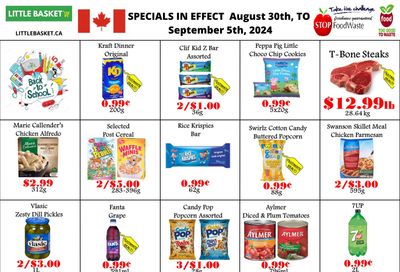 Little Basket Flyer August 30 to September 5