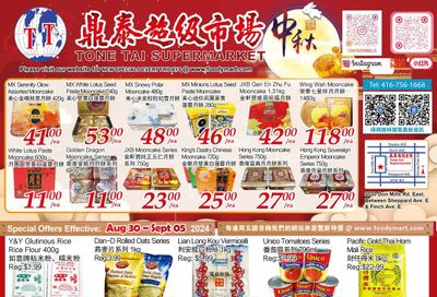 Tone Tai Supermarket Flyer August 30 to September 5