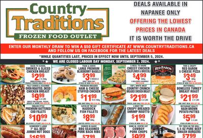 Country Traditions Flyer August 29 to September 5