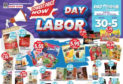 PAT Mart Flyer August 30 to September 5