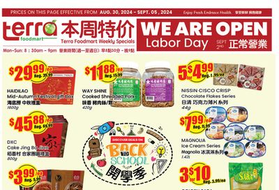 Terra Foodmart Flyer August 30 to September 5