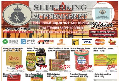 Superking Supermarket (London) Flyer August 30 to September 5