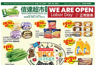 Btrust Supermarket (North York) Flyer August 30 to September 5