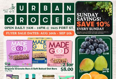 Urban Grocer Flyer August 30 to September 5