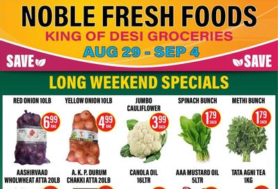 Noble Fresh Foods Flyer August 29 to September 4