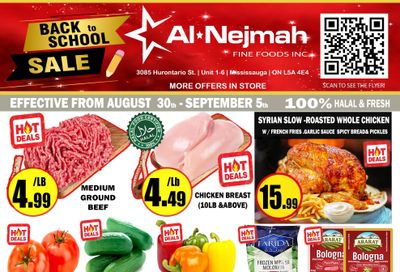 Alnejmah Fine Foods Inc. Flyer August 30 to September 5