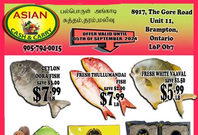 Asian Cash & Carry Flyer August 30 to September 5