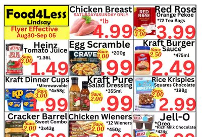 Food 4 Less (Lindsay) Flyer August 30 to September 5