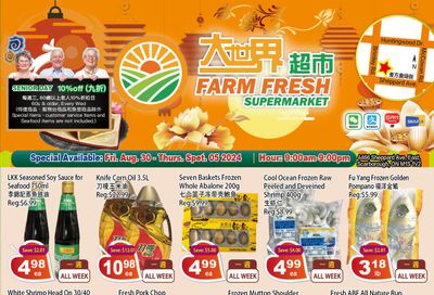 Farm Fresh Supermarket Flyer August 30 to September 5