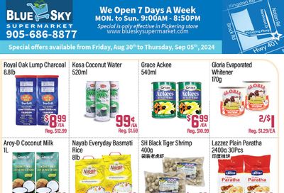 Blue Sky Supermarket (Pickering) Flyer August 30 to September 5