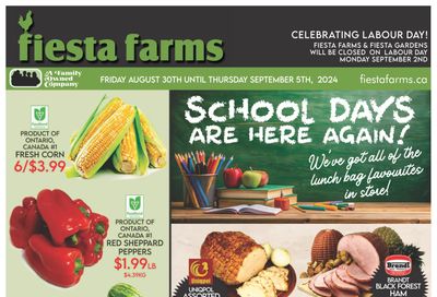 Fiesta Farms Flyer August 30 to September 5