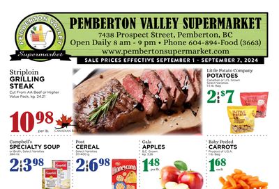 Pemberton Valley Supermarket Flyer September 1 to 7