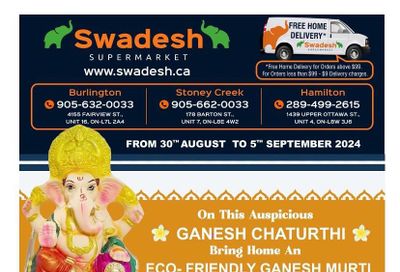 Swadesh Supermarket Flyer August 30 to September 5