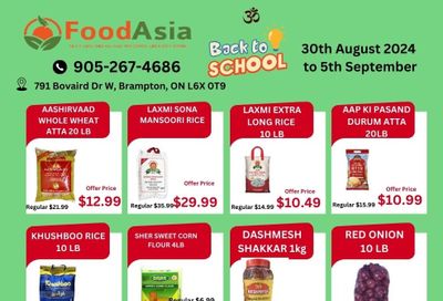 FoodAsia Flyer August 30 to September 5