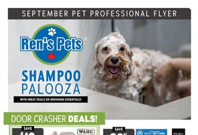 Ren's Pets Grooming Sale Flyer September 1 to 30