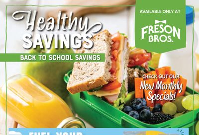 Freson Bros. Healthy Savings Flyer August 30 to September 26